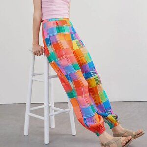 Anthropologie Farm Rio Woven Joggers Colorful Pants XS
